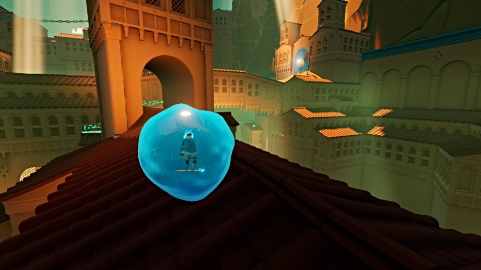 Rooftops at the Lost Grotto in Sword of the Sea