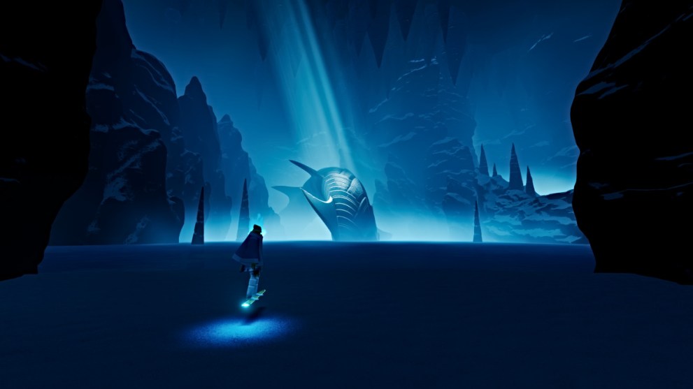 Serpent statue in Sword of the Sea