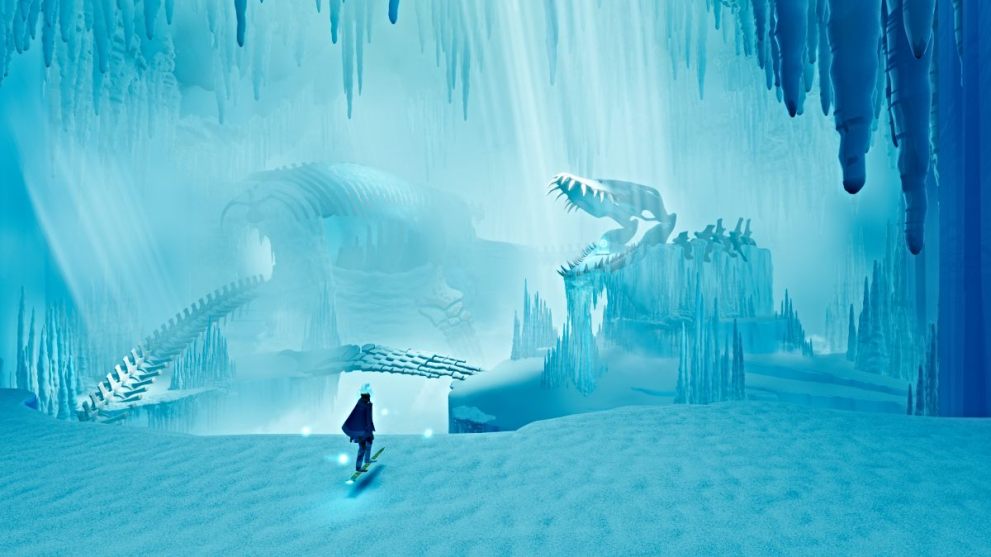 Skeleton room with water restoration point in Sword of the Sea