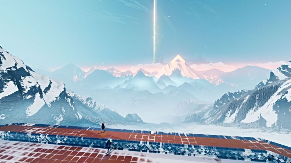 Shadow Tundra entrance in Sword of the Sea