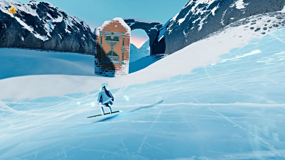 Time challenge in Shadow Tundra in Sword of the Sea