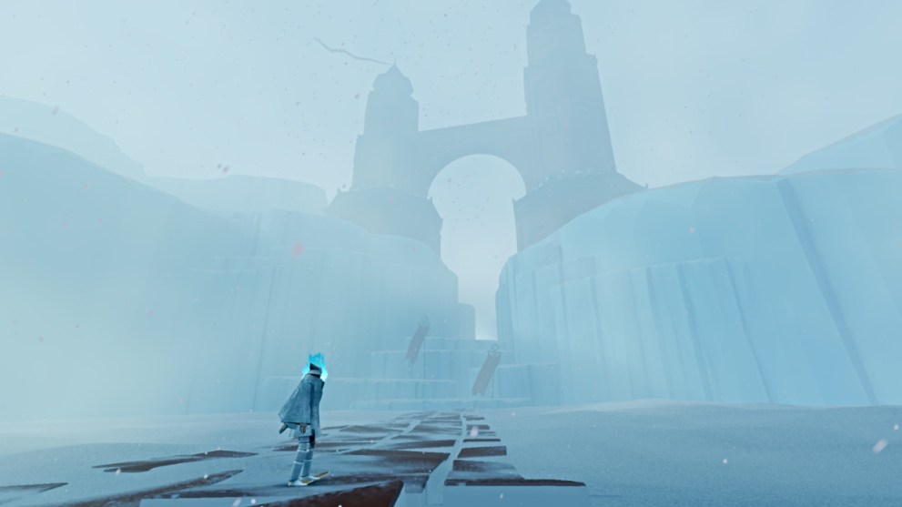 Shadow Tundra tower passage in Sword of the Sea