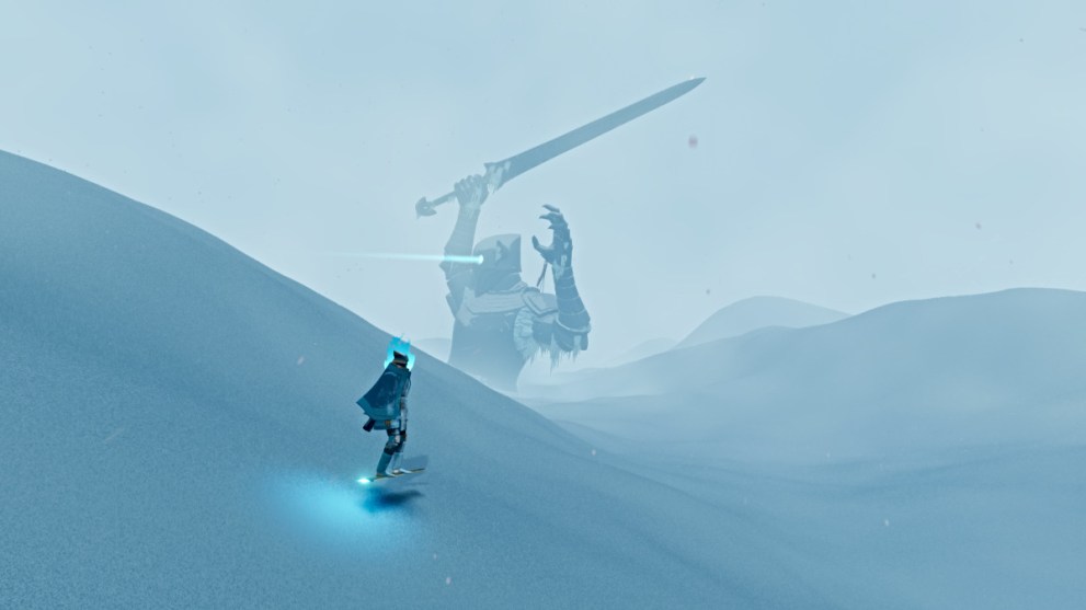 Fifth snow statue in Sword of the Sea