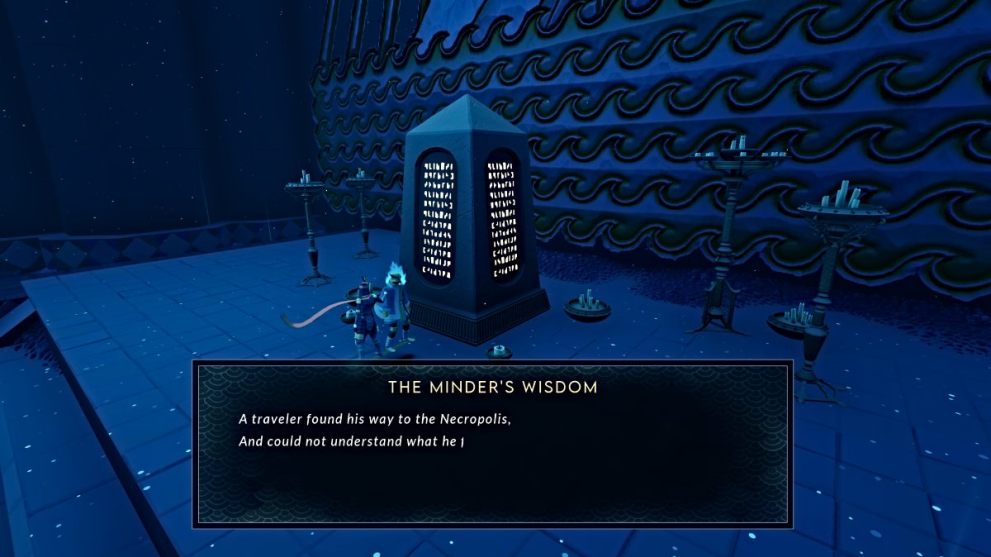 Stele Pedestal in Sword of the Sea