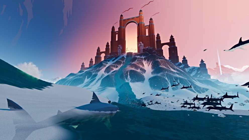 Tower passage in Frozen Drifts in Sword of the Sea