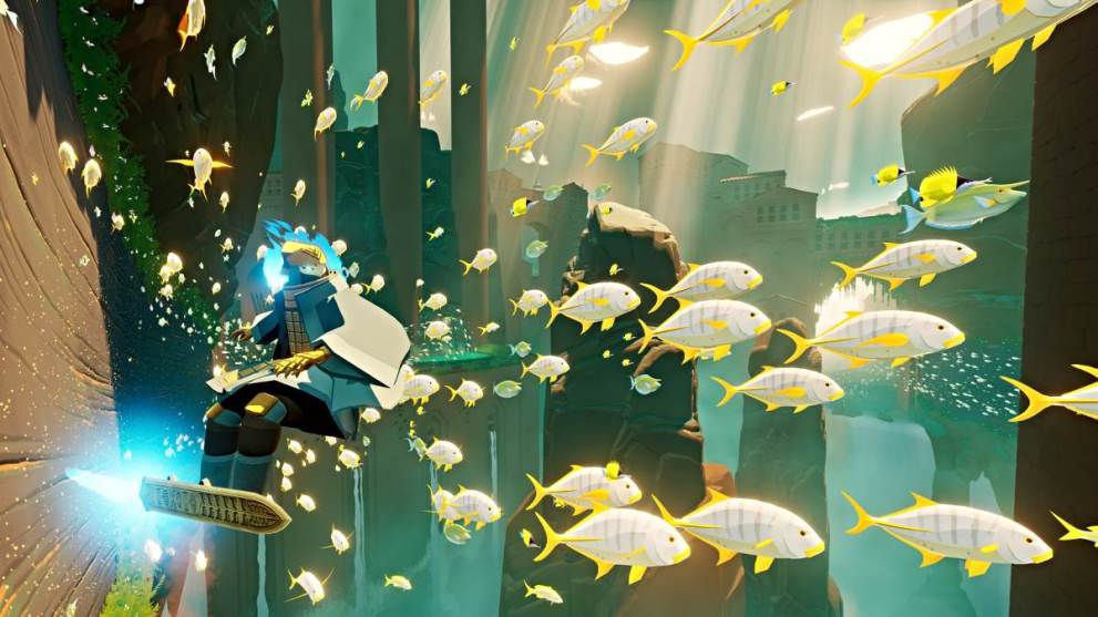 Surfing in Sword of the Sea