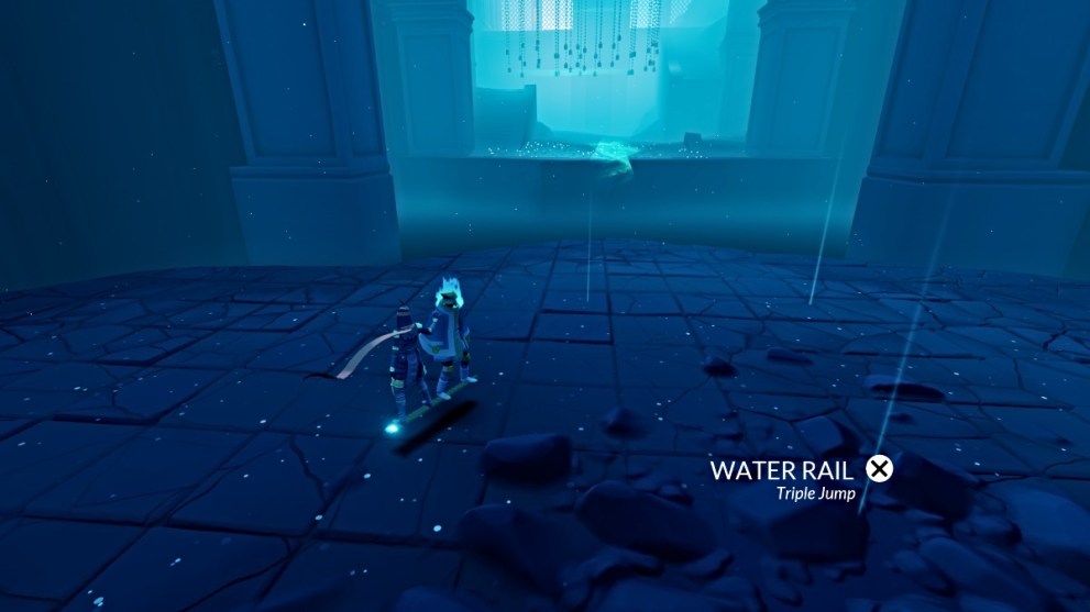 Water Rail ability prompt in Sword of the Sea