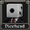 Dicehead character in Megabonk