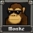 Monke character in Megabonk