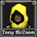 Tony McZoom character in Megabonk