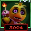 Chica unit from the Five Nights TD 2 Roblox experience