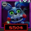 Toy Bonnie unit from the Five Nights TD 2 Roblox experience