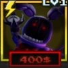 Withered Bonnie unit from the Five Nights TD 2 Roblox experience