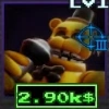 Withered Golden Freddy unit from the Five Nights TD 2 Roblox experience