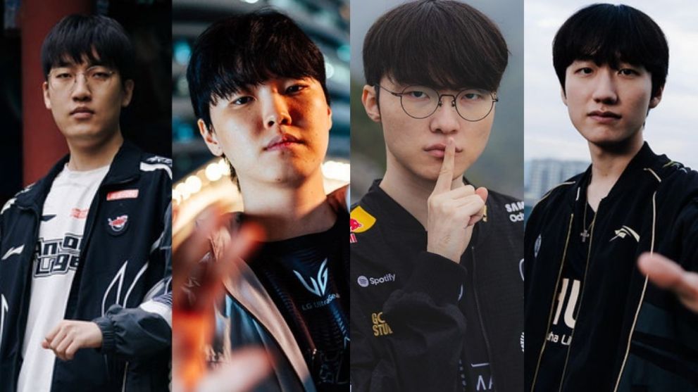 Tarzan, Chovy, Faker, and Peanut at Worlds 2025