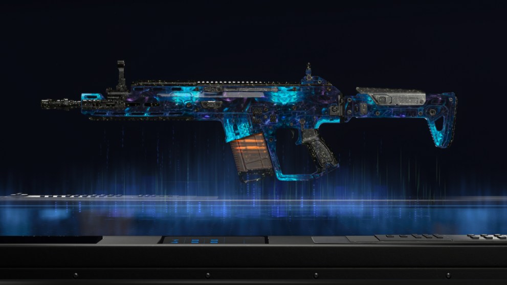 Black Ops 7 MXR-17 with the Singularity camo equipped