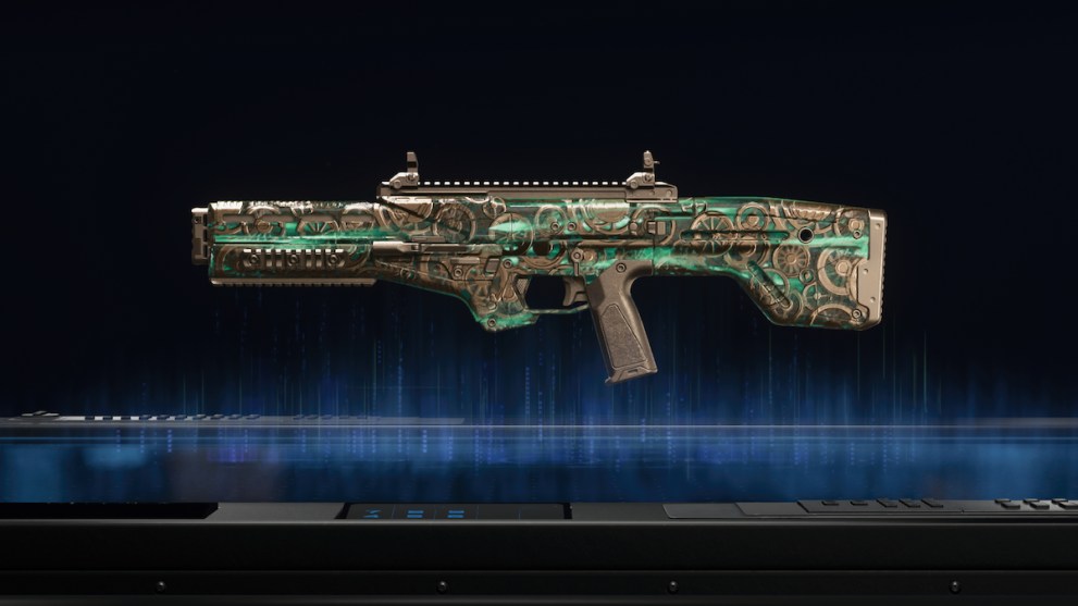Black Ops 7 X9 Maverick in the gunsmith with the Doomsteel camo equipped