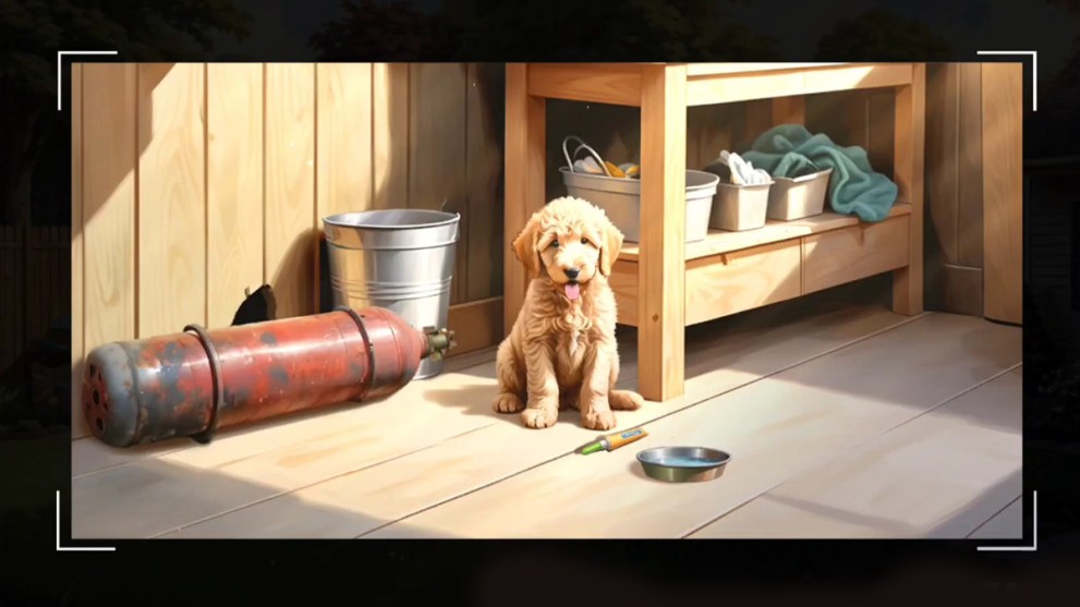 Find Puppy in the Backyard House