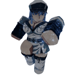 Esdeath Weather Report skin in the Bizarre Lineage Roblox experience