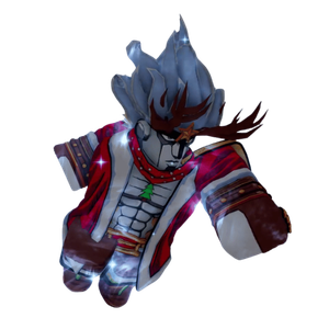 Holiday Star Platinum skin in the Bizarre Lineage Roblox experience