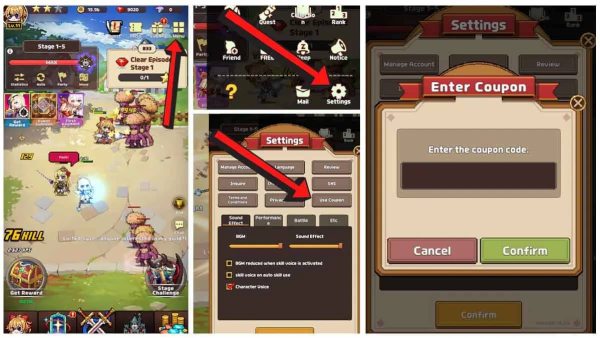 How to redeem Girls Knights: SQUAD RPG