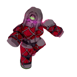 Kawaii King Crimson skin in the Bizarre Lineage Roblox experience