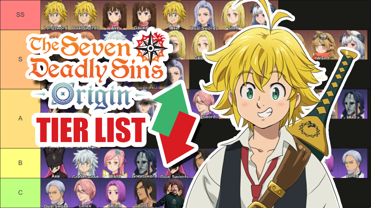 Feature image for the Seven Deadly Sins: Origin Tier List.