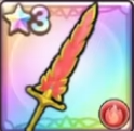 The Flame Sword weapon in Dragon Quest Smash/Grow