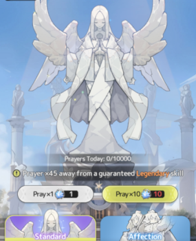Prayer Statue from Sword x Staff
