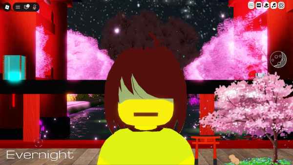 In-game screenshot of Evernight scenery.