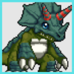 Triceramon Digimon in Digimon UP