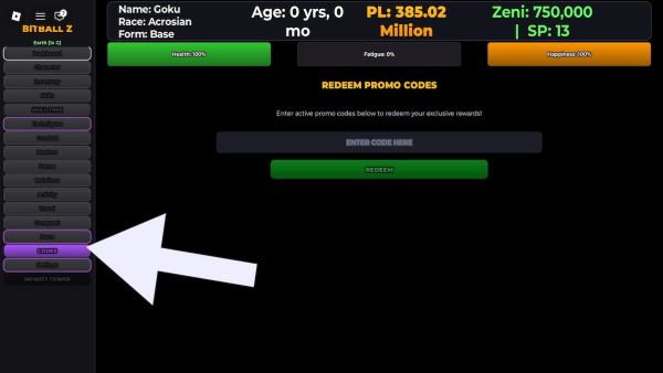 How to redeem BitBall Z codes.