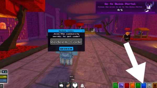 How to redeem codes in Undertale Shattered Realms RPG.