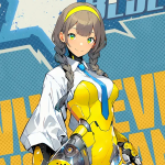 Ari character in Dynamite Blue
