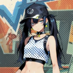 Calis character in Dynamite Blue