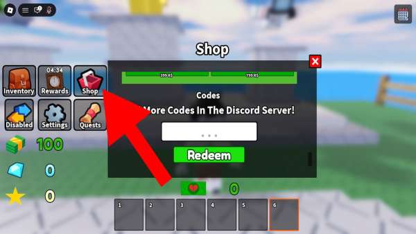 How to redeem codes in Slop Tower Defense