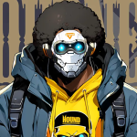 Mighty character in Dynamite Blue
