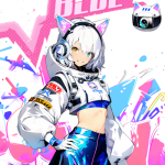 Persa character in Dynamite Blue