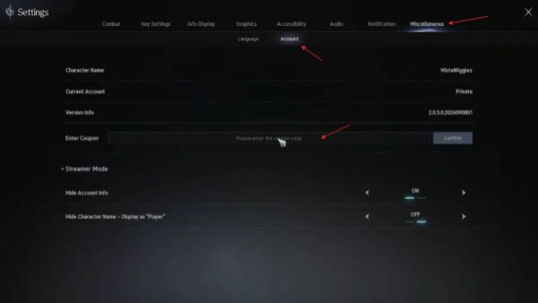 AION 2 codes redemption process