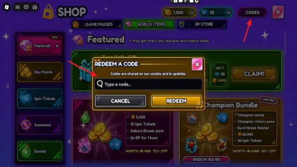 Bey Rivals code redemption roblox