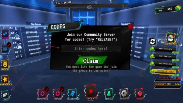 How to redeem codes in dream league roblox experience