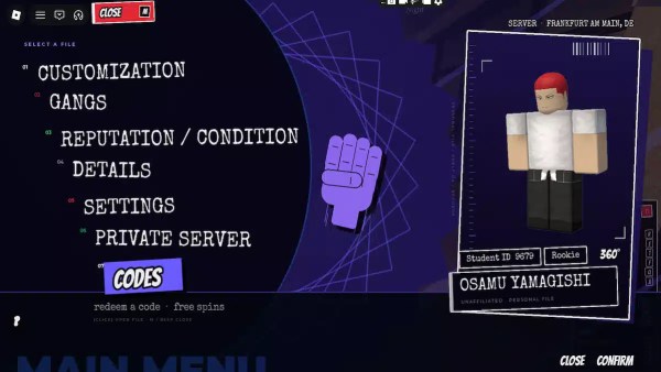 Revengers Re code redemption system