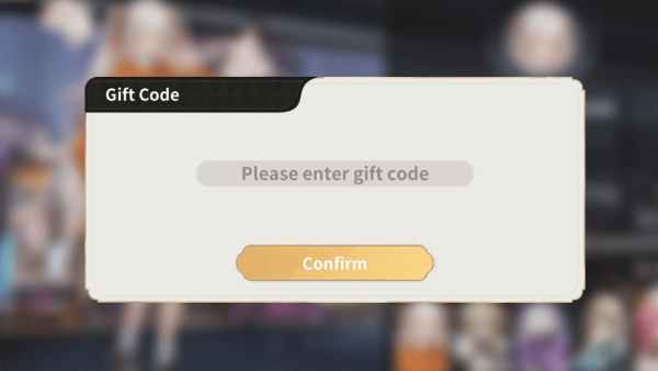 Codes Redemption Screen from Girls Echo mobile game