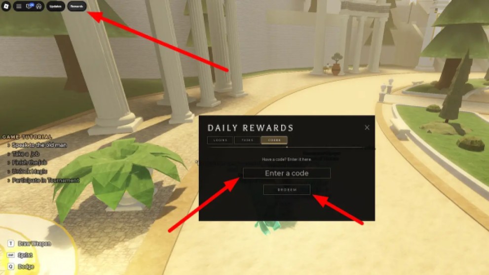 Life in Olympus Roblox Codes Section